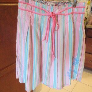 Old Navy Multicolor Striped Side Zip Skirt